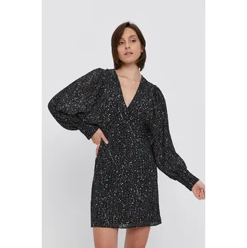 Dámské šaty Šaty Sisley 48QD5VI07.66U černá 99X, vel. 38