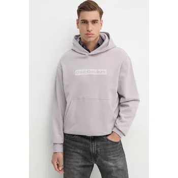 Pánská mikina Bavlněná mikina Calvin Klein Jeans J30J326147 šedá 09X, vel. M