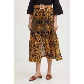 Dámská sukně Bavlněná sukně La Petite Française JABOT PFJABOT oranžová 22X, vel. 36