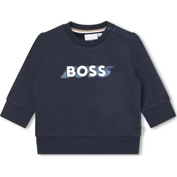 Chlapecká mikina Dětská mikina BOSS tmavomodrá barva, s potiskem J05A44.60.81 59X, vel. 67