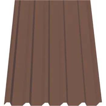 plechová krytina SATJAM Plech trapézový SAT35 střešní PE25 tl. 0,5 mm RAL 8004 cihlově červený