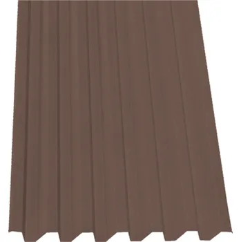 plechová krytina SATJAM Plech trapézový SAT40 N střešní PE25 tl. 0,5 mm RAL 8004 cihlově červený