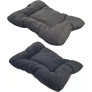 Pelíšek pro psa Pelech pro psa hranatý 112x80x12 Šedo-černý