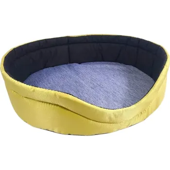 Pelíšek pro psa Pelech oválný 57x50x17 Žlůtý