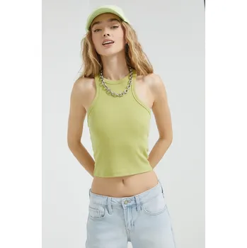 Top Abercrombie & Fitch dámský, zelená barva KI139.2652.310 81X, vel. XXS