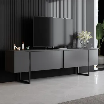 Televizní stolek TV stolek Luxe - Anthracite, Black