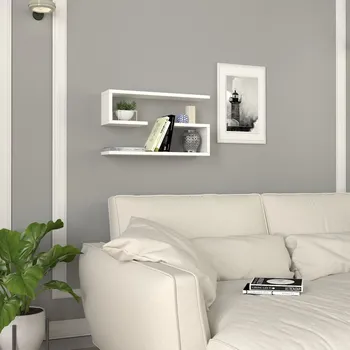 police Nástěnná police Jenika - White