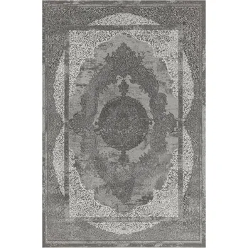 Koberec Koberec Allora Plus B826A ornament, šedý / stříbrný