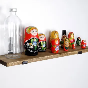 police Dekorativní dřevěná nástěnná police Lam009