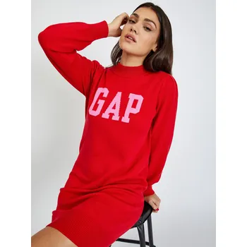 Dámské šaty Pletené šaty s logem GAP - Dámské GAP červená 2143576