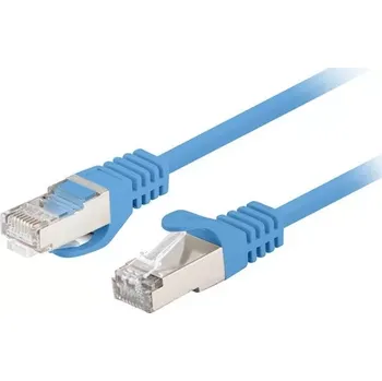 Síťový kabel Patchcord Cat.6 FTP 1 m – sada 10 ks, modrý