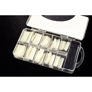 Umělé nehty Nailee Nehtové tipy mléčné 100ks kr. plocha