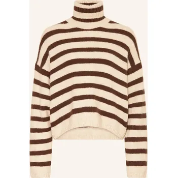 Dámský svetr Smith & Soul Dámský Svetr S Rolákem, krémová / tmavě hnědá, 36