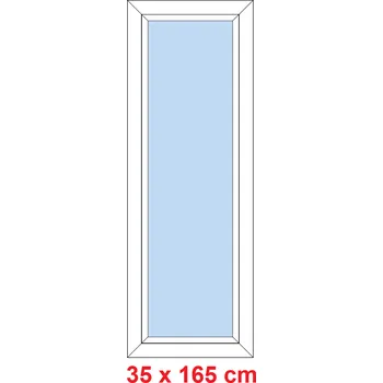 Okno Soft Plastové okno 35x165 cm, FIX neotevíravé