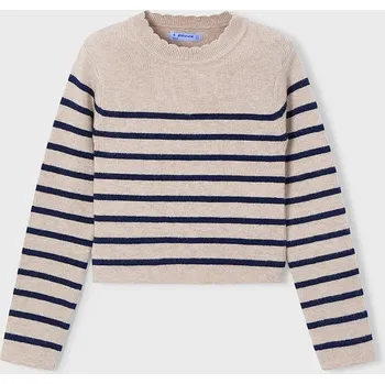 Bavlněný svetr Mayoral 4014.6F.Mini.9BYA hnědá 84X, vel. 92