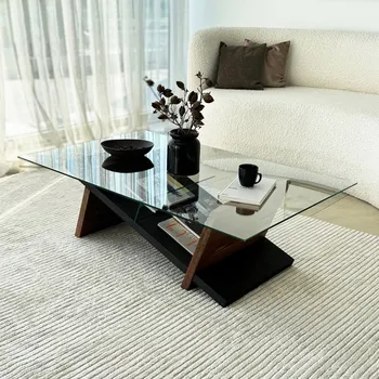 Konferenční stolek Konferenční stolek Livello - Black, Chesnut