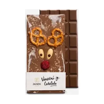 Čokoláda Vánoční čokoláda se sobem - mléčná 90 g