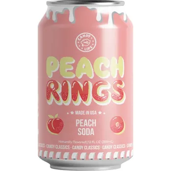Limonáda Candy Lips Peach Rings 355ml USA