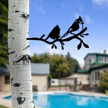 Zahradní dekorace Zahradní dekorace Bird On The Branch 07 - Black