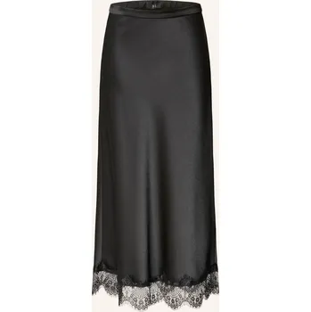 Dámská sukně Riani Dámská Saténová Sukně S&nbsp;Krajkou, černá, 46