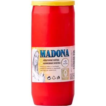 Svíčka Madona olejová 200g ~3 dny červená