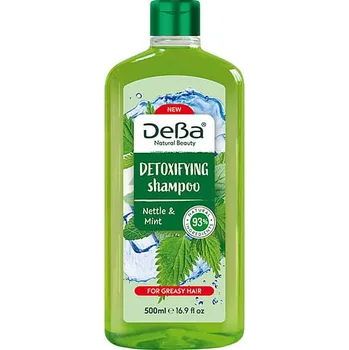 Šampon Deba DEBA: Detoxikační šampon „Kopřiva a máta“ 500ml (K1494)