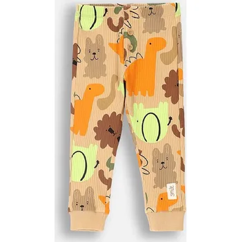 Dívčí legíny Dětské legíny Coccodrillo béžová barva, vzorované, SMILE BOY NEWBORN ZC4122101SBN 80X, vel. 62