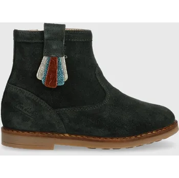 Dívčí holínky Dětské semišové boty Pom D'api TRIP ARTY P1JADZ0403.24.27 zelená 87X, EUR 24