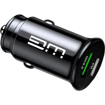 Pouzdro na mobilní telefon WG - Autonabíječka 2x USB-A / 1x USB-A 18W QC3.0 + 1x USB-C PD 20W / black 9933