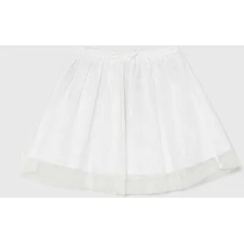 Dámská sukně Dětská sukně United Colors of Benetton bílá barva, mini, áčková 47Z2G000T.P.Seasonal 00X, vel. 82