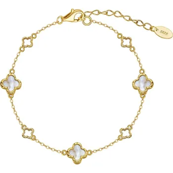 Náramek Majya Stříbrný náramek s přívěsky LUCKY JESSIE pozlacený Ag/; ≤3,60 g 11875