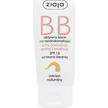 Ziaja BB Cream Normal, Dry & Sensitive Skin BB krém pro normální a suchou pleť SPF 15 50 ml Natural + Prodloužená možnost vrácení zboží do 30 dnů.