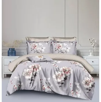 Povlečení Novinka 2025 ! Bavlněné povlečení s 3D efektem na 2 postele -140×200/70×90 cm – 100 % bavlna - EMÍLIA + prostěradlo zdarma