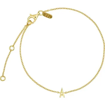 Náramek Pozlacený stříbrný náramek Design Letters 90501010A zlatá GLD, vel. ONE SIZE