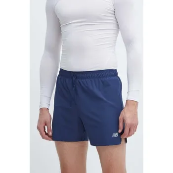 Dámské kraťasy Běžecké šortky New Balance MS41286NNY tmavomodrá barva, MS41286NNY 59X, vel. S