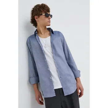 Pánská košile Košile HUGO slim, s klasickým límcem, 50508268 modrá 05A, vel. 39