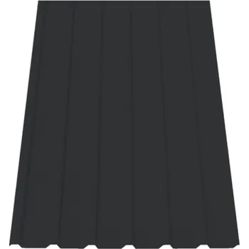 plechová krytina SATJAM Plech trapézový SAT18 NP střešní PURMAX tl. 0,5 mm RAL 9005 černý