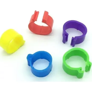 Kroužek na drůbež 10 ks červený