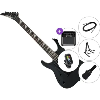 Elektrická kytara Jackson JS22L DKA Dinky Gloss AH SET 2 Satin Black Elektrická kytara