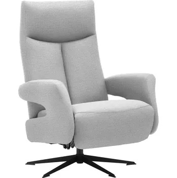 Křeslo Světle šedé relaxační křeslo Wells 74 x 105 x 82 100 % polyester