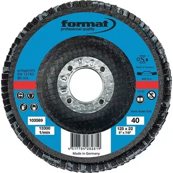 Brusný kotouč Lamelový kotouč 12 stupňů vypouklý 115mm K60 FORMAT