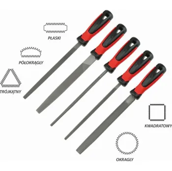 DEDRA SADA PILNÍKŮ NA KOV 200MM 5KS VŠECHNY TVAR 06C007 DEDRA