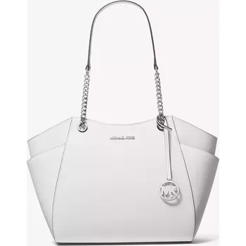 Kabelka MICHAEL KORS dámská kožená kabelka Jet Set Large Saffiano bílá