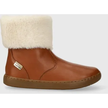 Dívčí zimní obuv Dětské kožené zimní boty Shoo Pom hnědá barva P4KIEO0401.28.32 82X, EUR 29