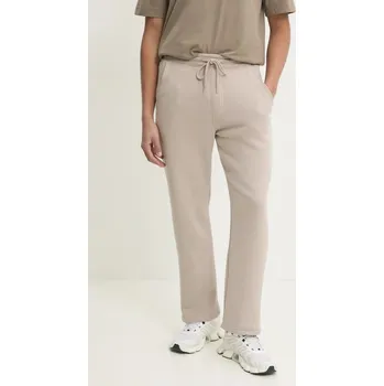 Tepláky Hollister Co. béžová barva, hladké, KI334-4131 KI334.4131.410 80X, vel. XXL