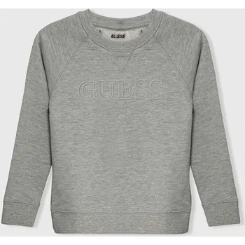 Chlapecká mikina Dětská mikina Guess šedá barva, s aplikací L3GQ22.KAIJ1.PPYH 09X, vel. 105-112