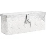 vidaXL Úložný box 50 x 15 x 20,5 cm hliník [152246] Barva: Stříbrná