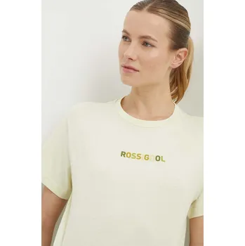 Bavlněné tričko Rossignol žlutá barva, RLMWY17 11X, vel. M