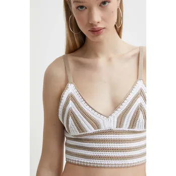 Top Hollister Co. dámský, béžová barva KI350.4142.404 80X, vel. S