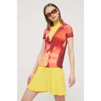 Pánská košile Košile Desigual NEREA 24SWTKA9 oranžová 32X, vel. XS